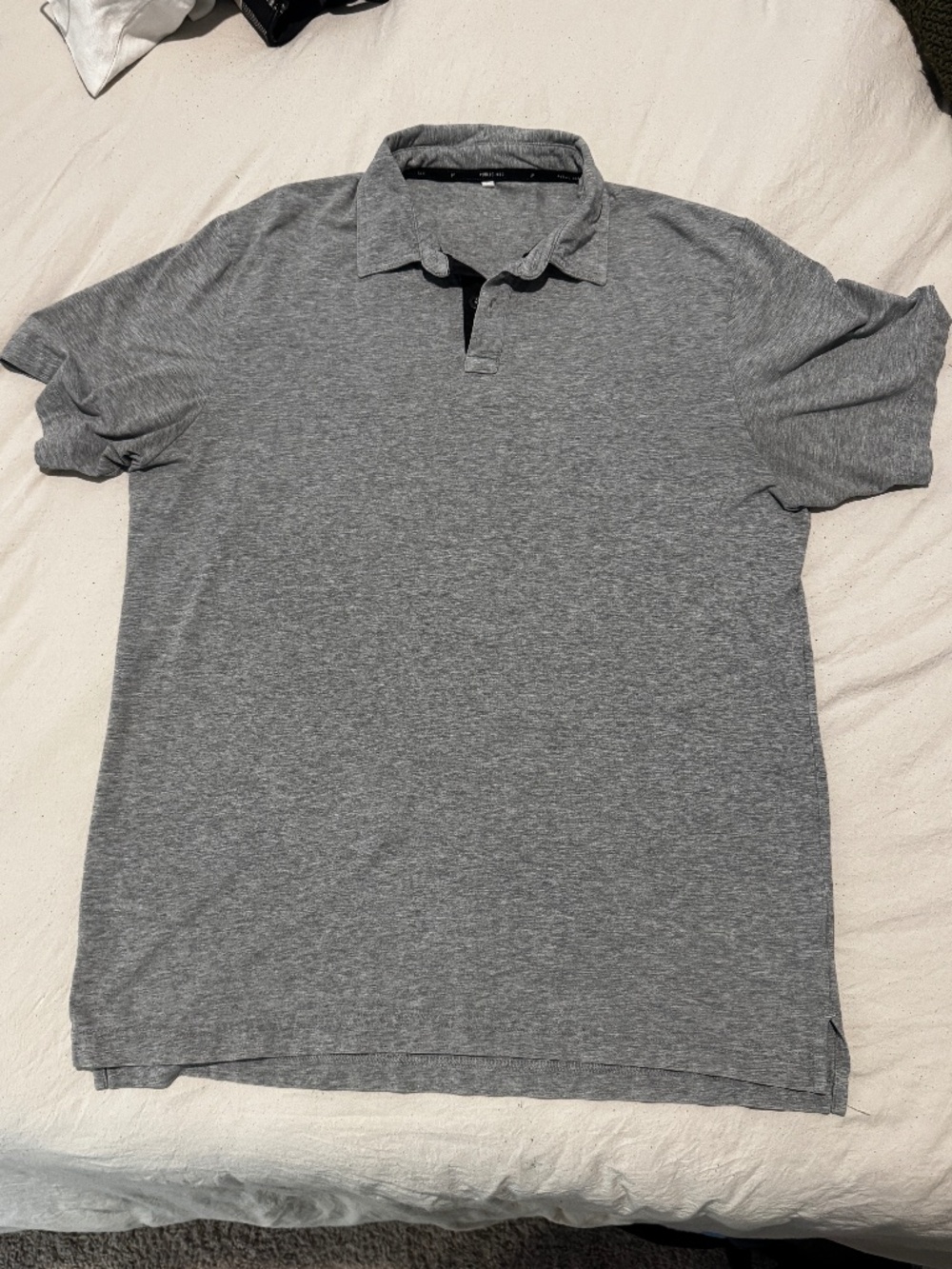 Public Rec performance Polo, Super-soft, Gray, Men's Large